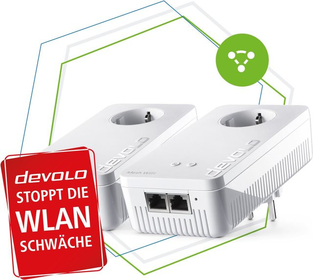 devolo Mesh WLAN 2 Starter Kit Tri-Band Wi-Fi 5 in Weiß - Bild 1