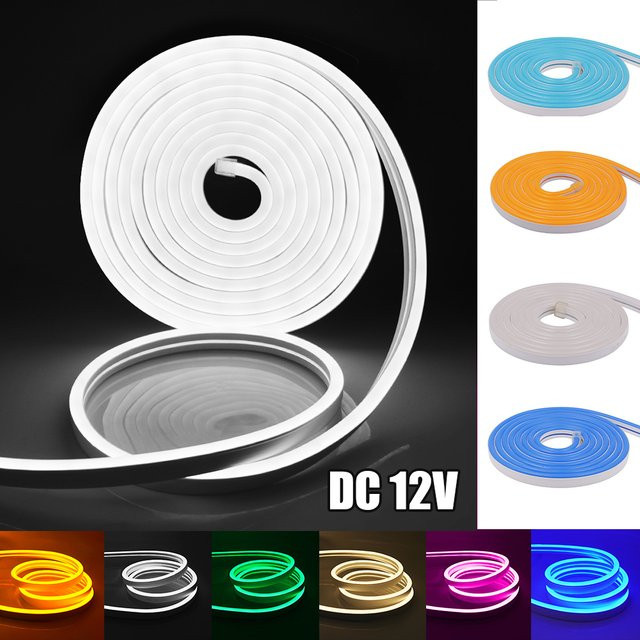 HEGEHE Neonstreifen DC 12 V IP65 wasserdicht flexibler LED-Streifen 2835 mit 120 LEDs/m - Bild 1