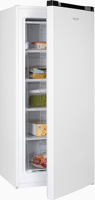 Exquisit GS145-051E Gefrierschrank in Weiss, Standgerät mit umkehrbarer Tür - Bild 1