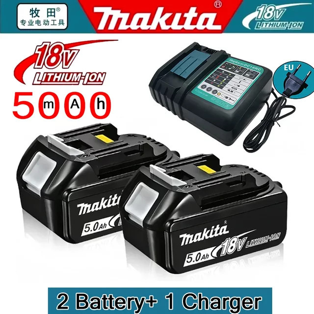 Makita 18V Lithium-Ionen-Akku BL1850B mit 5Ah in Schwarz - Bild 1