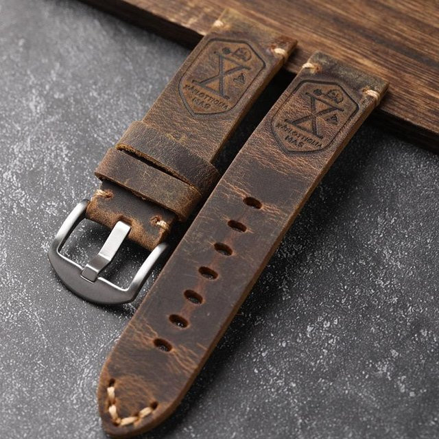 Uhrenarmband Rindsleder, Braun, Herren - Bild 1