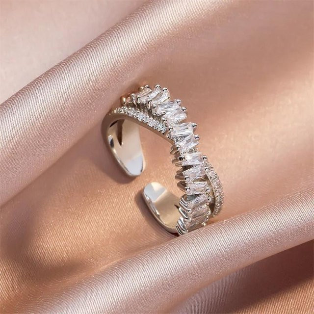 YIRAN Jewelry Ringe, Zirkon, braun, Damen - Bild 1