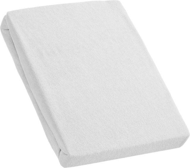 Kinzler Frottee Spannbetttuch in Silber, B/T: 180 x 200 cm bis 200 x 200 cm, Höhe: 25 cm - Bild 1