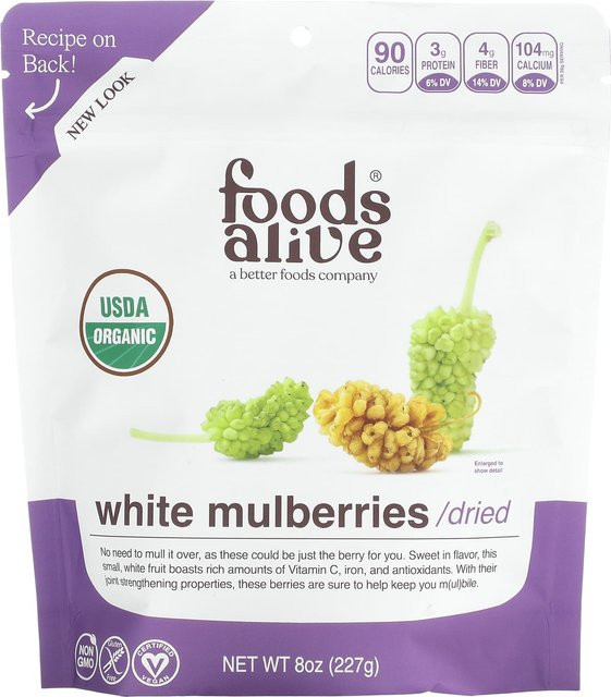 Foods Alive Weiße Maulbeere Bio 227 g - Bild 1