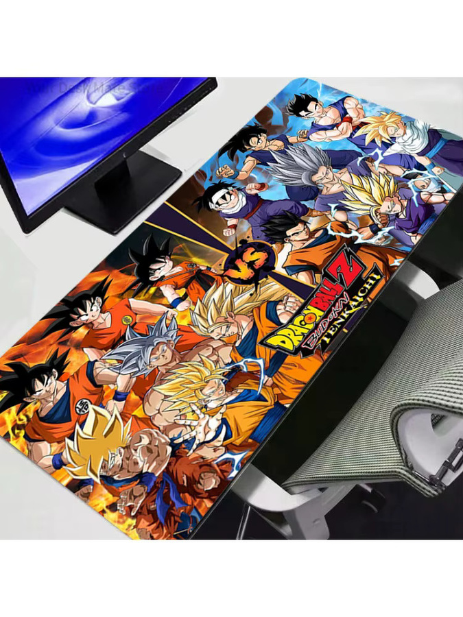 Bandai Dragon Ball Z DBZ Mauspad für E-Sports Gamer, Speed Mousepad aus Gummi, B/B/H: 80 x 30 cm, Multicolour - Bild 2