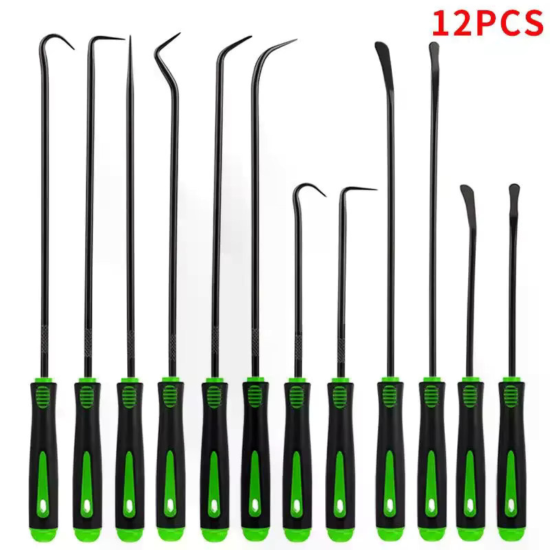 HUXUAN Präzisions-Haken und Pick-Set zur professionellen Entfernung von Öl-Dichtungen und O-Ringen, 4/12er Set - Bild 2