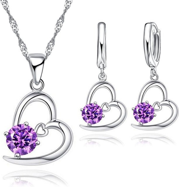 YAAMELI Charm Herz, Zirkonia, 925 Silber, Damen - Bild 1