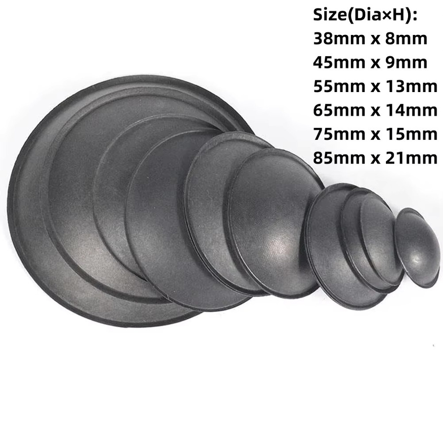 2 Stück Audio-Tieftöner-Lautsprecherkappen als Staubschutzkappen und Ersatz-Lautsprecherzubehör in Schwarz, Durchmesser: 38-85 mm - Bild 2