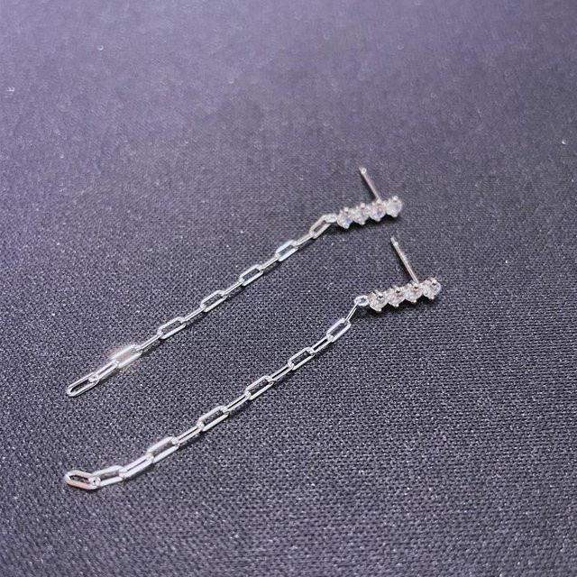 Lucky Star Jewelry Ohrringe, 925 Silber, Zirkonia, Damen, grau - Bild 1