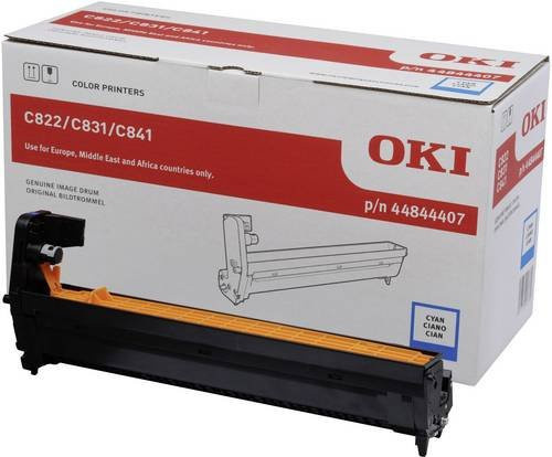 OKI Original Cyan Trommeleinheit 44844407 für C822 C831 C841 mit 30000 Seiten Kapazität - Bild 1