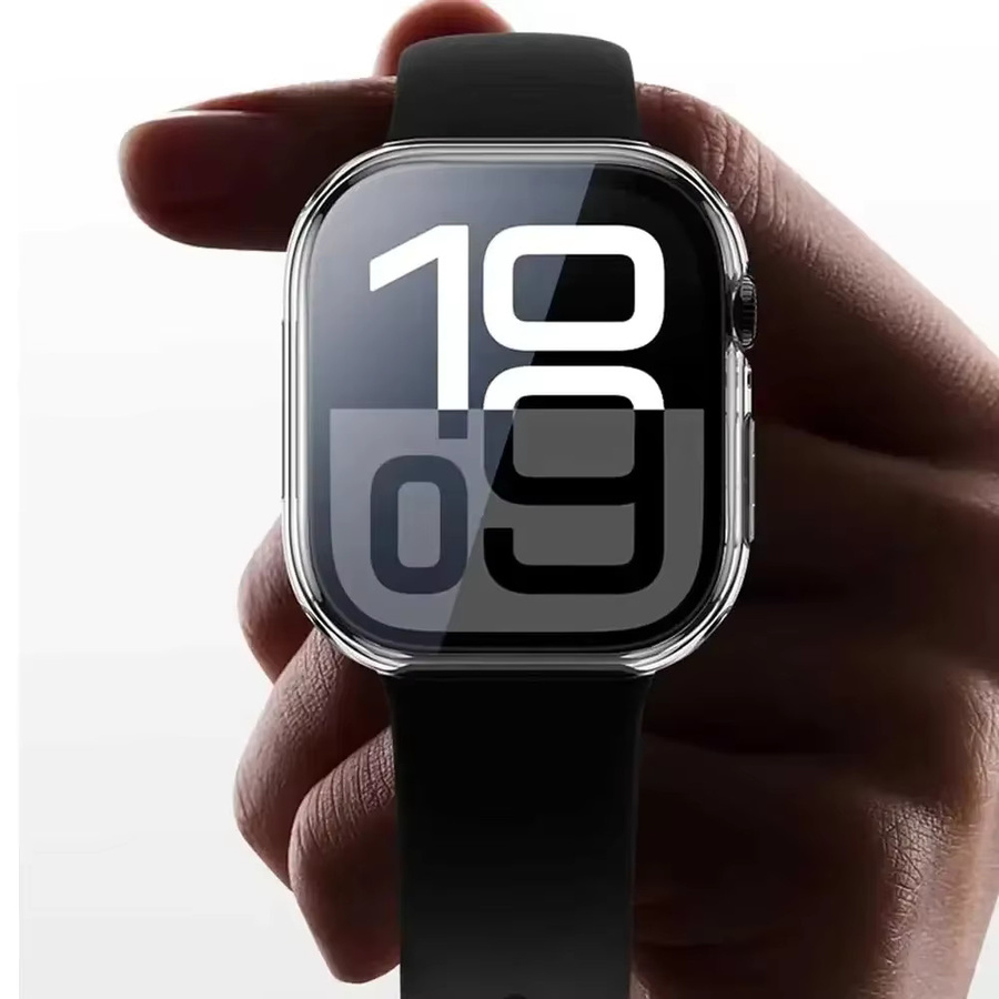Displayschutzfolie Apple Watch Serie 9, gehärtetes Glas, harte Abdeckung - Bild 3