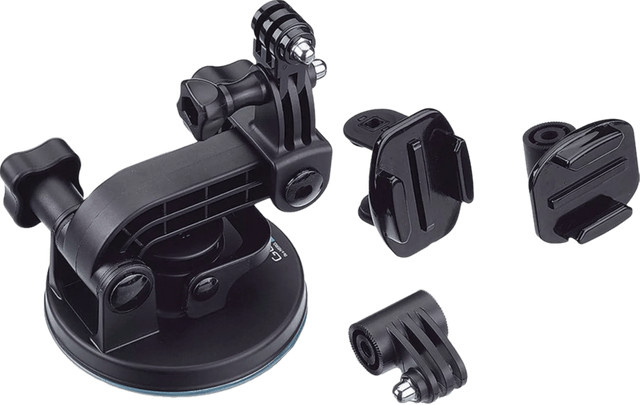 GoPro Saugnapfhalterung mit Quick Release für Action Cameras in Schwarz - Bild 2