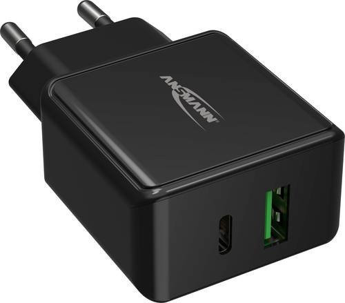 Ansmann HomeCharger HC218PD USB-Ladegerät mit 2 Ports in Schwarz - Bild 1