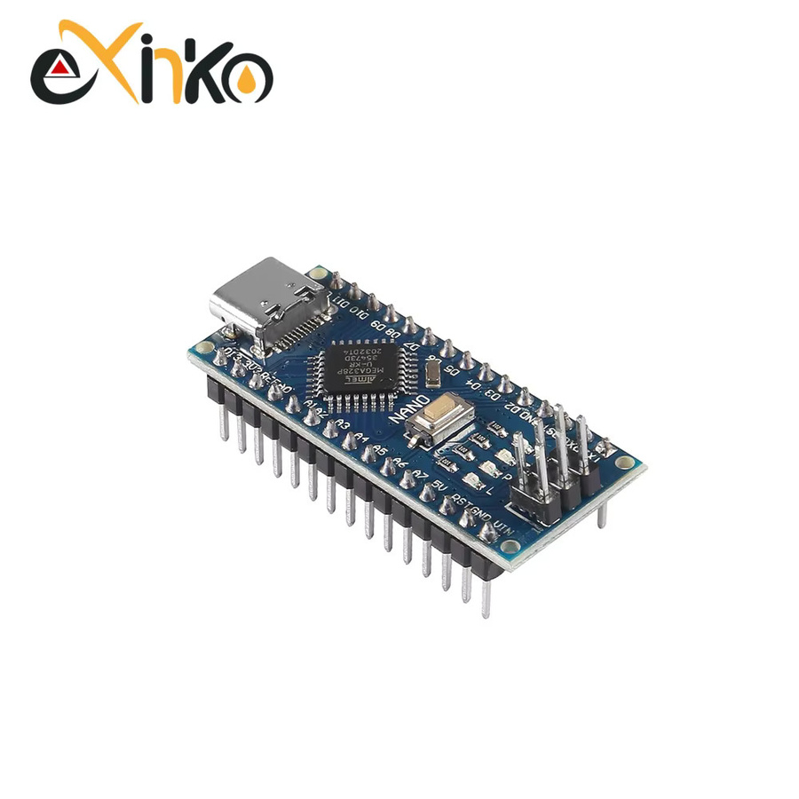 Arduino Nano 3.0 Controller mit ATmega328P und Bootloader, kompatibel mit CH340 USB-Treiber, in Blau, wählbar als Mini USB oder Typ-C oder Micro USB - Bild 2