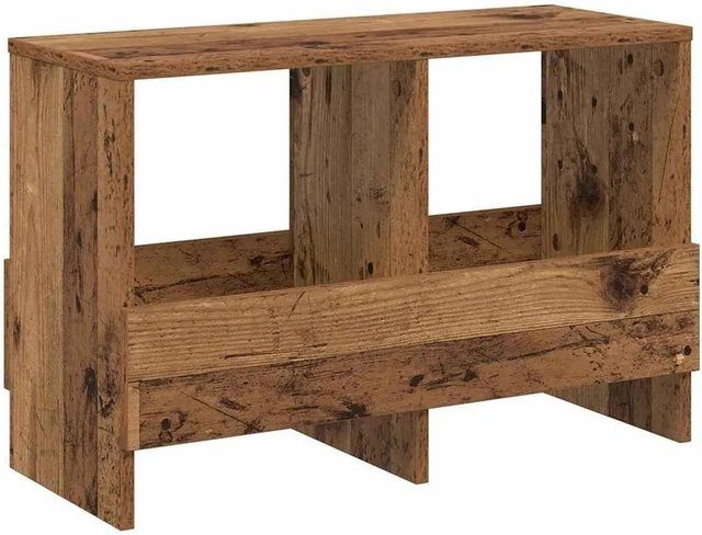 vidaXL Magazinregal aus Altholz in Braun, B/T/H: 68,5 x 30 x 45 cm - Bild 1