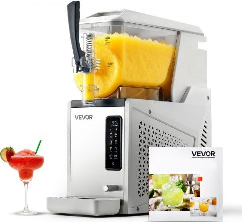 VEVOR Slush Maschine 3 l, Elektrischer Slusheis Eisbereiter mit Selbstreinigungsfunktion für Frozen Margaritas, Frappés und Milchshakes, Transparent - Bild 1