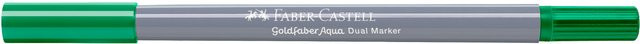 Faber Castell Goldfaber Aqua Dual Marker in Smaragdgrün mit Brush- und Ink-Spitze - Bild 1