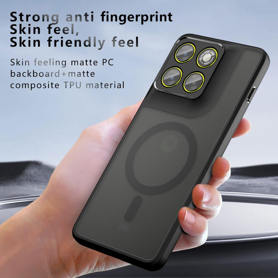 Magnetische Acryl Matte Hülle für dein Motorola Edge 70 Air, stoßfeste transparente Handyhülle - Bild 4
