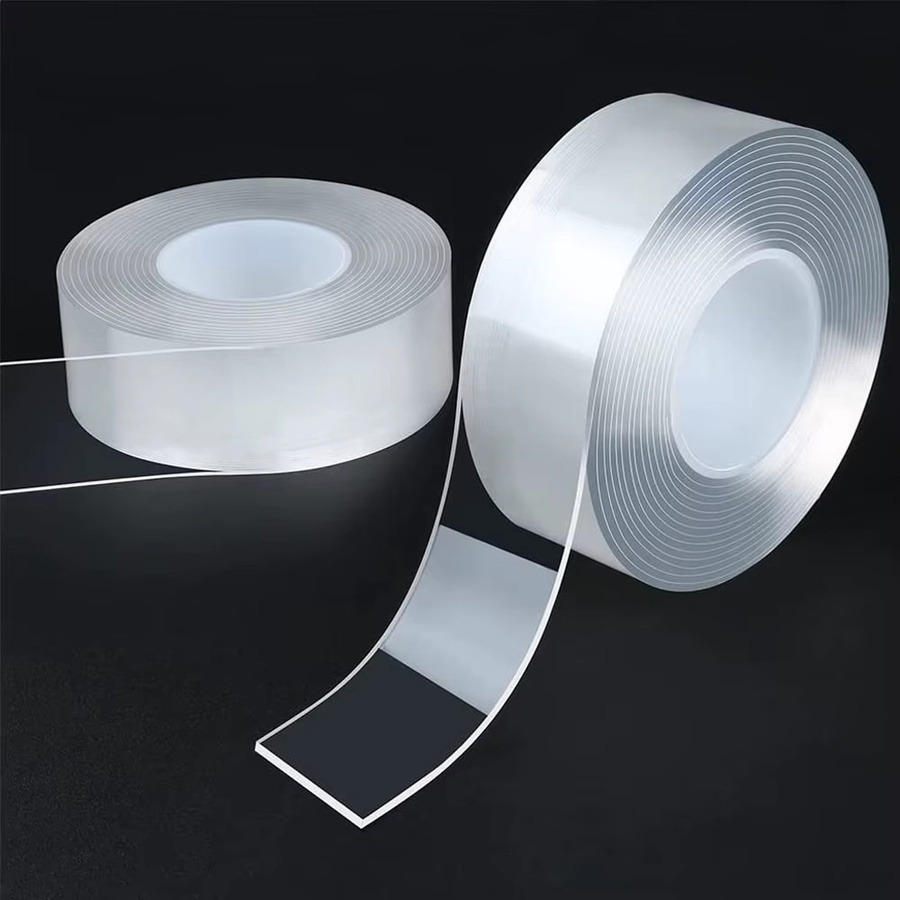 TFAAI Nano-Klebeband transparent, hochviskoses doppelseitiges Montageband, wiederverwendbar und spurlos, Breite: 20–50 mm - Bild 6