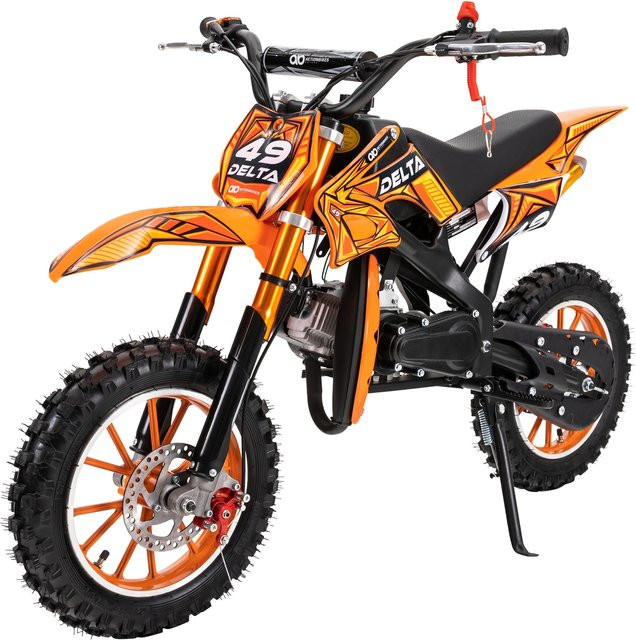 Actionbikes Motors Mini-Crossbike Delta Benzin-Motorrad Orange - Bild 1