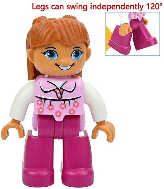 Yiran toy Familienfiguren, Baustein, Prinzessin, Piraten, Polizei, ab 3 Jahren - Bild 1