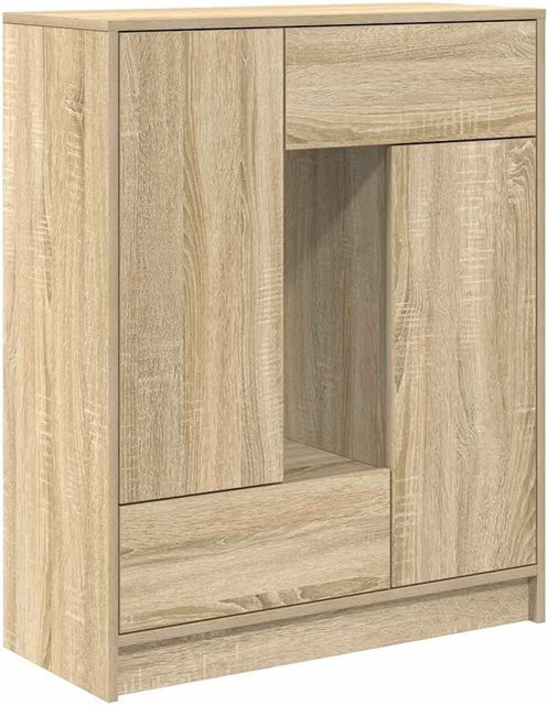 vidaXL Sideboard mit Schubladen und Türen in Sonoma-Eiche, B/T/H: 73 x 31 x 90 cm - Bild 1