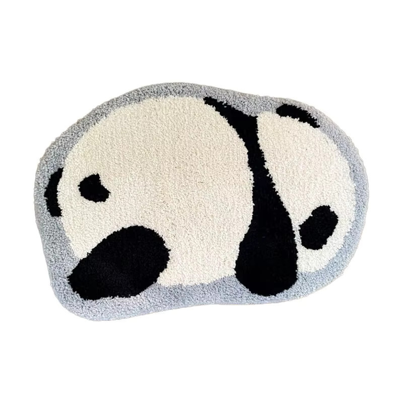 VIKAMA Panda-Fußmatte mit Cartoon-Design, rutschfest und saugfähig, B/T: 60 x 40 cm - Bild 5