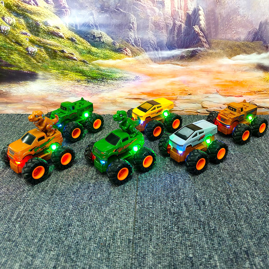 TONERJU Leuchtendes LKW-Spielzeugauto, mit T-Rex- und Dino-Figuren, mit Licht - Bild 2