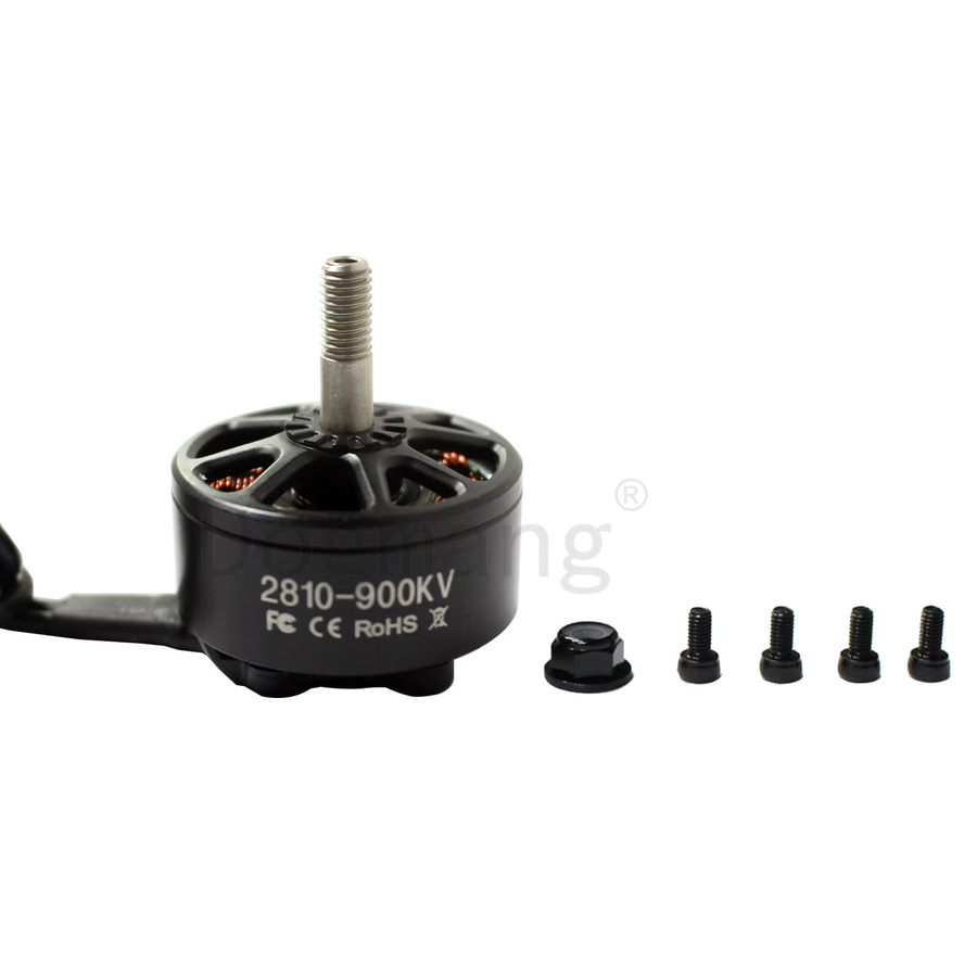 Dogmang 2810 900kv Bürstenloser Motor für FPV Racing Drohnen und Quadcopter, Schwarz - Bild 2