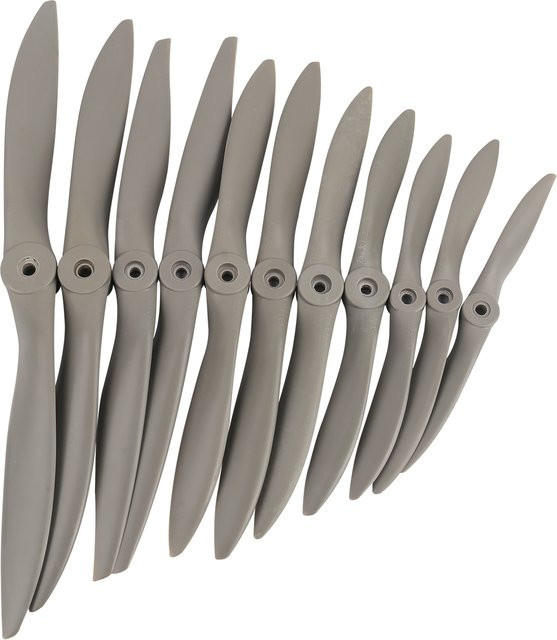 Gemfan Glow Gas Nitro Propeller, 10x6 Zoll, Kunststoff, Grau - Bild 1