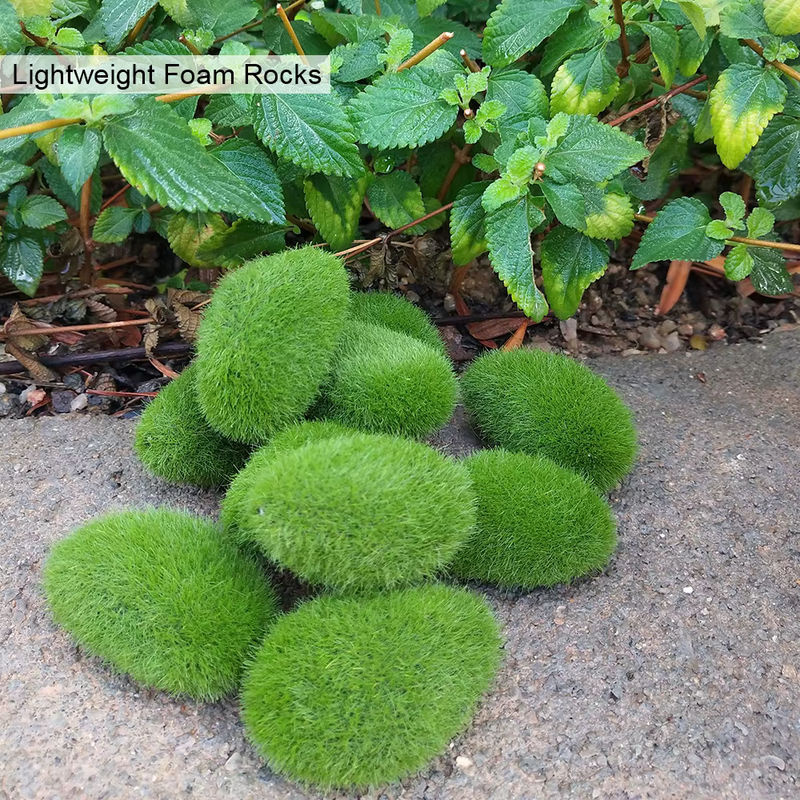 30 Stück künstliche Moosfelsen in Grün für DIY-Gartendekoration und Wohnkultur - Bild 4