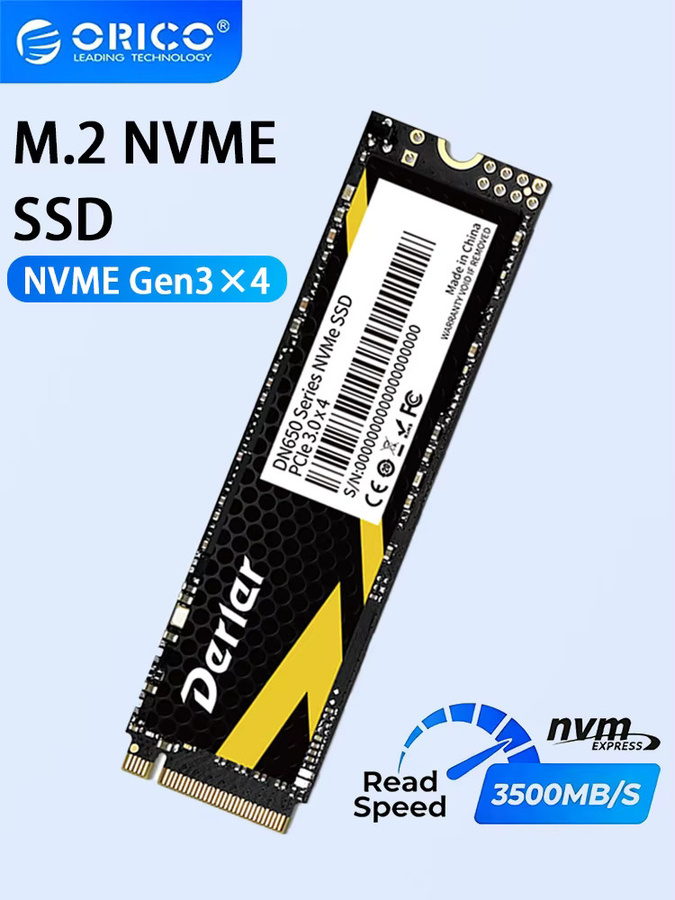 Derlar M.2 NVMe SSD PCIe Gen3x4 Interne Solid-State-Laufwerke in Schwarz - Bild 4