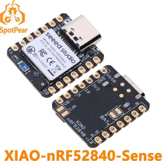 Seeed Studio XIAO nRF52840 BLE Sense Supermini Mikrocontroller mit Onboard Mikrofon und Sensor in Schwarz für Arduino - Bild 1