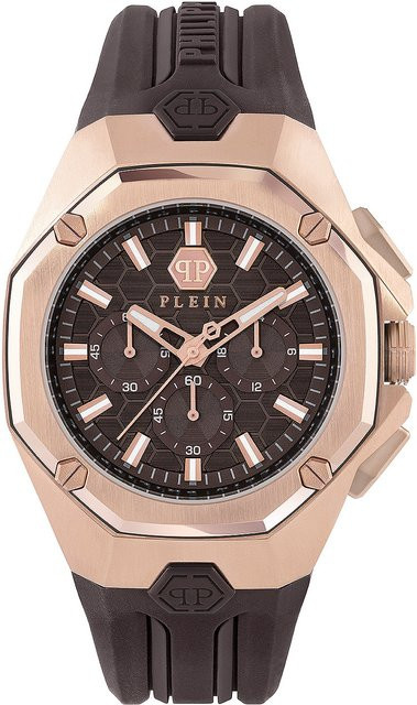 Philipp Plein Chronograph, Quarz, Edelstahl, 45 mm, Silikon, Herren - Bild 1