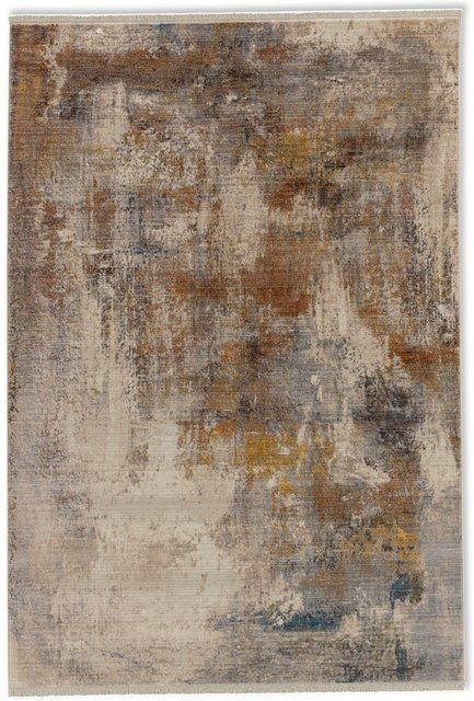 Teppich SCHÖNER WOHNEN MYSTIK in Braun und Beige, abstraktes Design, pflegeleicht und für Fußbodenheizungen geeignet - Bild 1