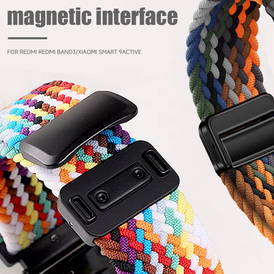FancyWrist Uhrenarmband Textil/NATO, Multicolor, für Mi Band 9 8 Active Redmi Band 3 2 - Bild 3