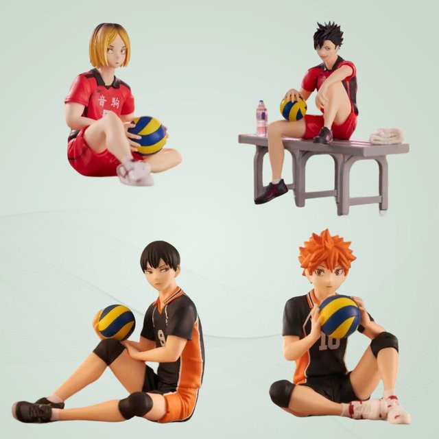Bandai Haikyuu!! Tobio Kageyama & Shoyo Hinata Nudelstopper-Figuren, Set / Bundle - Bild 1