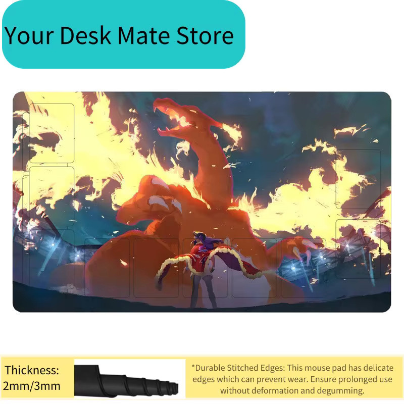 Potdemiel Pokémon Charizard Vaporeon Karten-Spielmatte, Zubehör - Bild 2