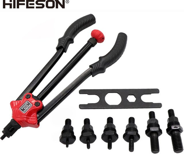 Hifeson Manuelles Nietmuttern-Werkzeug Set in Schwarz für M3 bis M12 Muttern - Bild 1