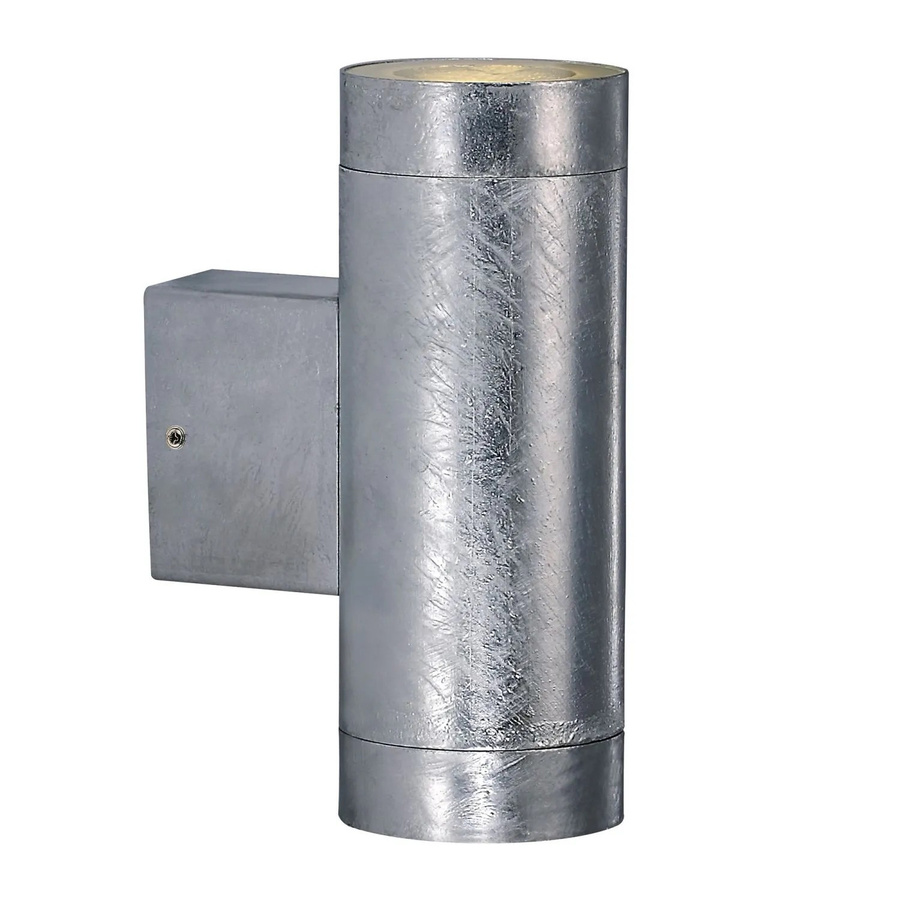 Nordlux Wandleuchte Castor Maxi in Silber verzinkt mit GU10 Fassung IP44, Höhe: 35,0 cm, Breite: 20,5 cm, Tiefe: 13,5 cm - Bild 2