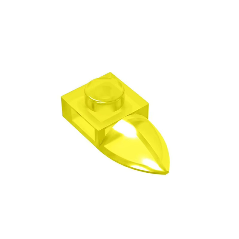 Alibricks Bausteine Nachfüllpack 50 Stück 1x1 Platte und Zahn-Ziegel in Grau und Gelb - Bild 1