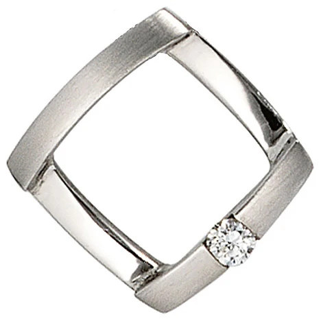 Colfem Anhänger 950 Platin, matt, Diamant Brillant, 0.03ct - Bild 1