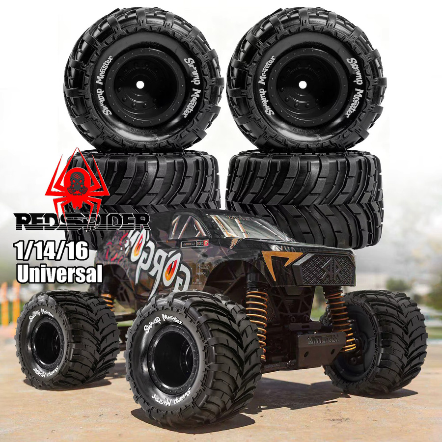 RED SPIDER Räder, 4-teiliges Set, 1/14, 1/16, RC Monster Truck Reifen - Bild 5