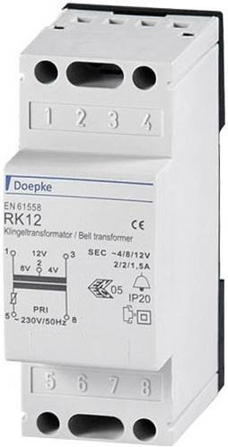 Doepke Klingel-Transformator 4 V, 8 V, 12 V 2A in Weiß - Bild 1