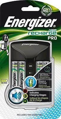Energizer Pro Charger Akkuladegerät für NiMH Rundzellen AAA und AA inklusive 4 Akkus mit 2400mAh - Bild 3