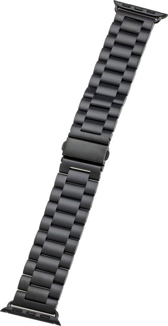 Peter Jäckel Uhrenarmband Edelstahl, Schwarz, Unisex, Apple Watch 41/40mm (Series 4-9), 38mm (Series 1-3) - Bild 1