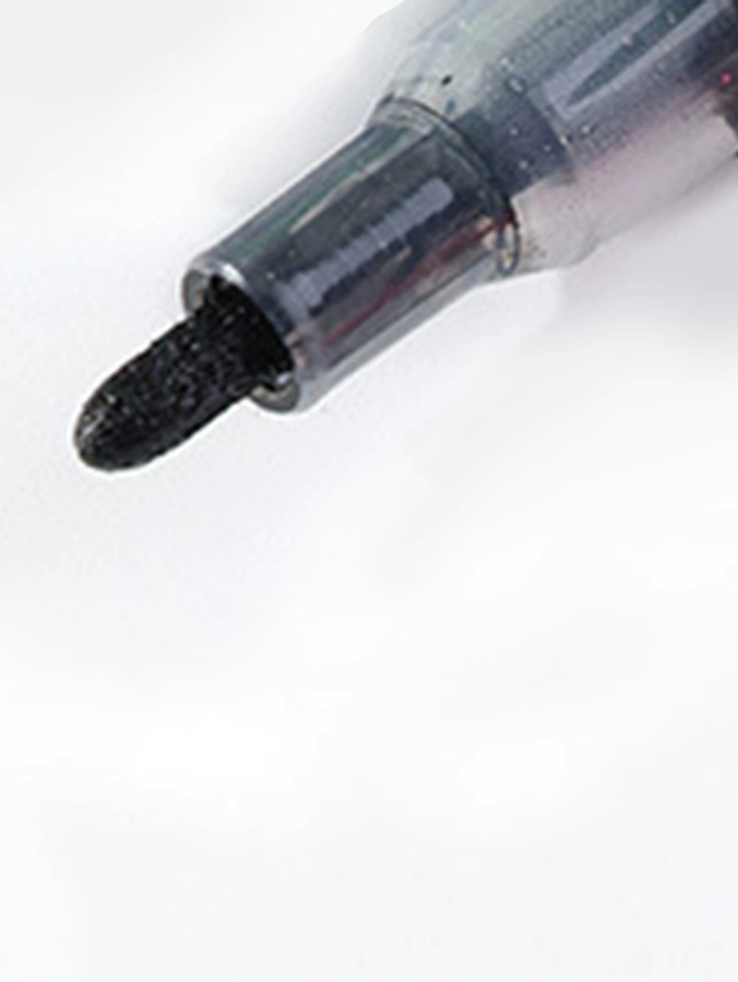 Acryl Marker Set mit extra feiner Spitze in Schwarz für Rock, Stein, Keramik, Reifen, Metall und Leinwand - Bild 2