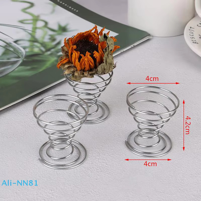 6er Set Blumentopf aus Edelstahl für Air Plants und Tillandsien von SHNGki - Bild 3
