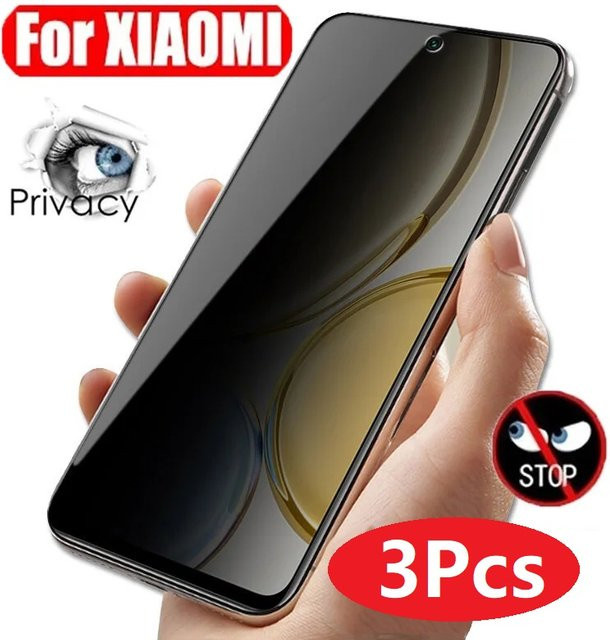3er-Pack Xiaomi Privatsphäre Hydrogel-Displayschutzfolie für Poco X3 Pro NFC, M5S, F3, F4 GT, M3, M4, X4 Pro 5G, transparent - Bild 1