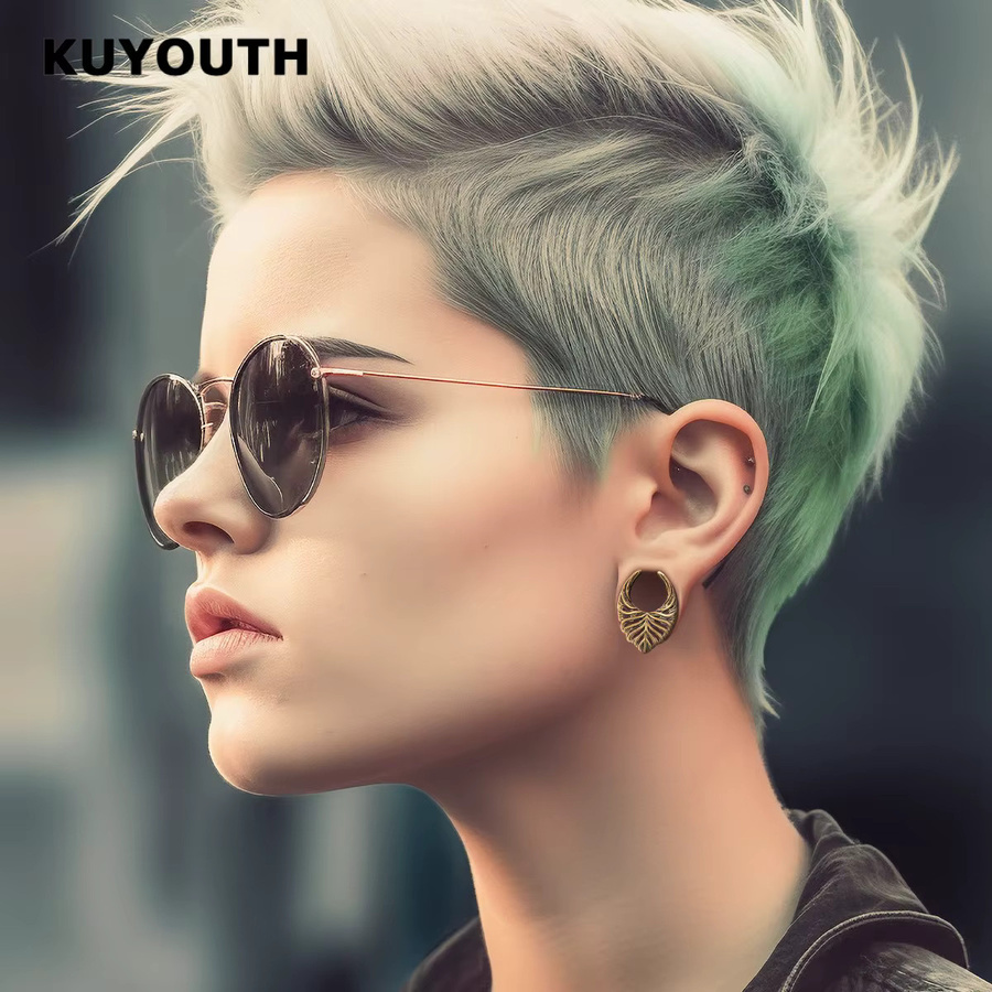 KUYOUTH Ohr-Tunnel, Dehner, Kupfer, Unisex - Bild 3
